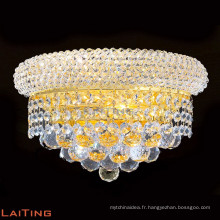 Lampe de mur de finition en or luxe k9 cristal lampes murales éclairage 32422